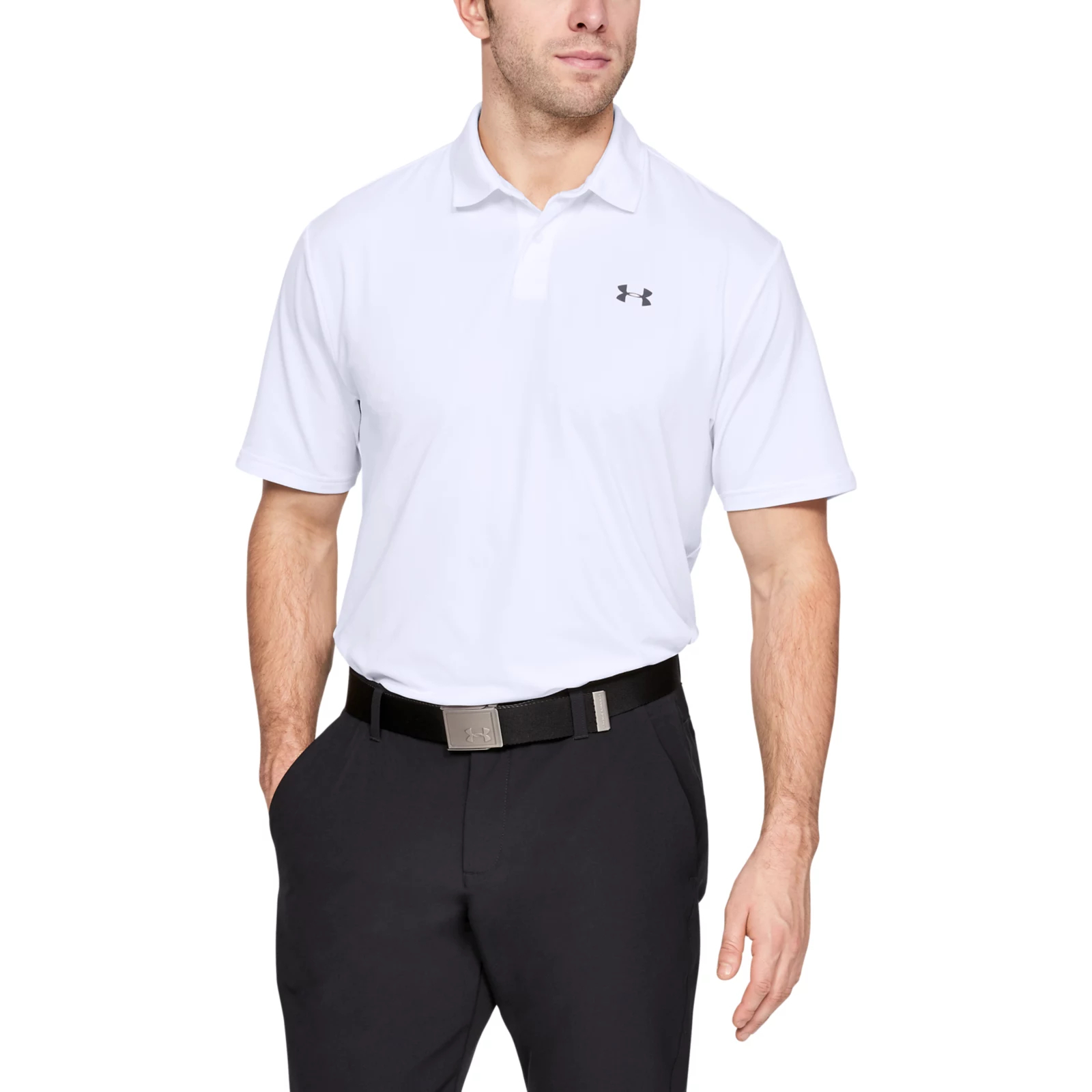 

Футболка-поло мужская Performance Polo 2.0 Under Armour белая M, Performance Polo 2.0