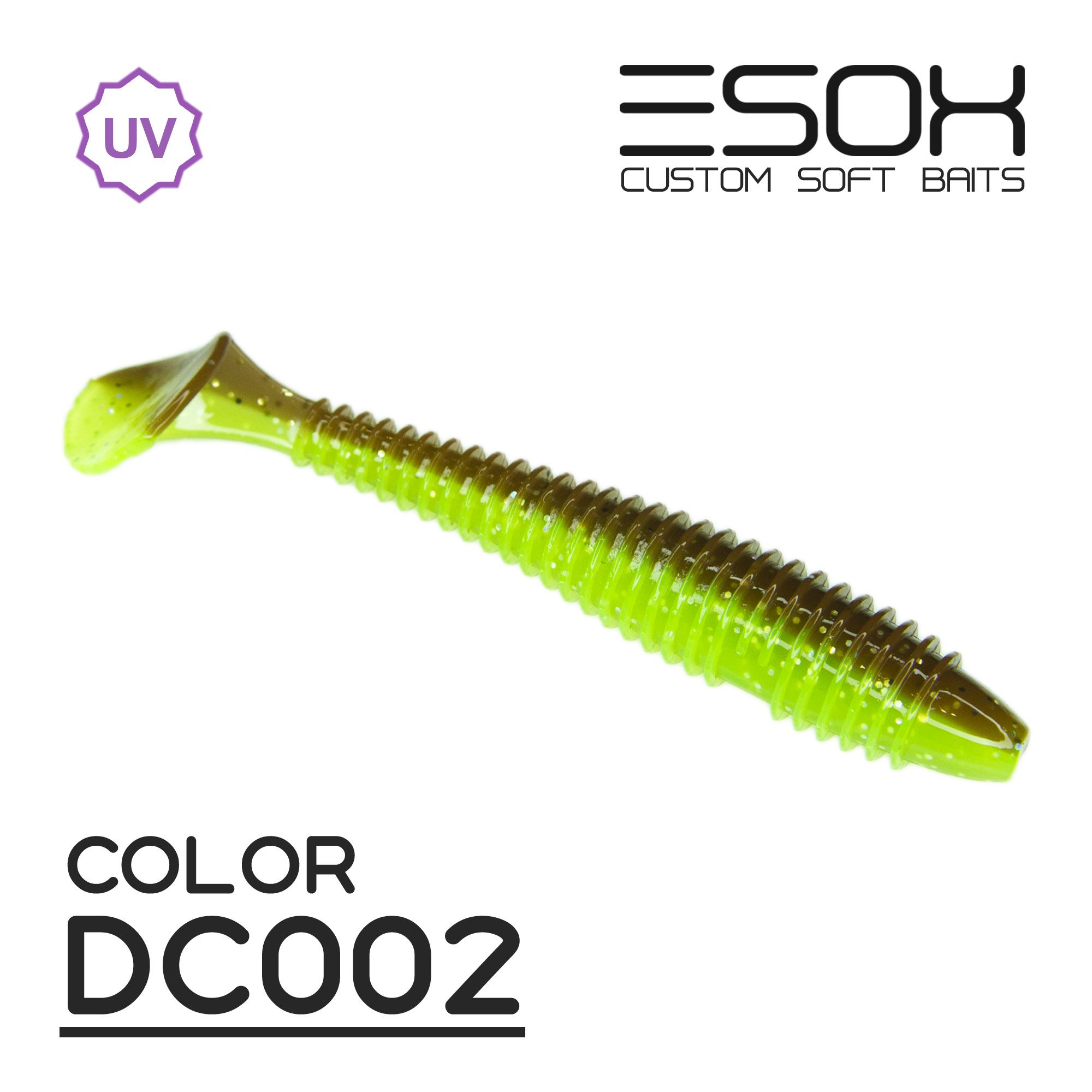 

Силиконовая приманка Esox Swinky Fat 92 мм цвет dc002 4 шт, Разноцветный, Sheasy