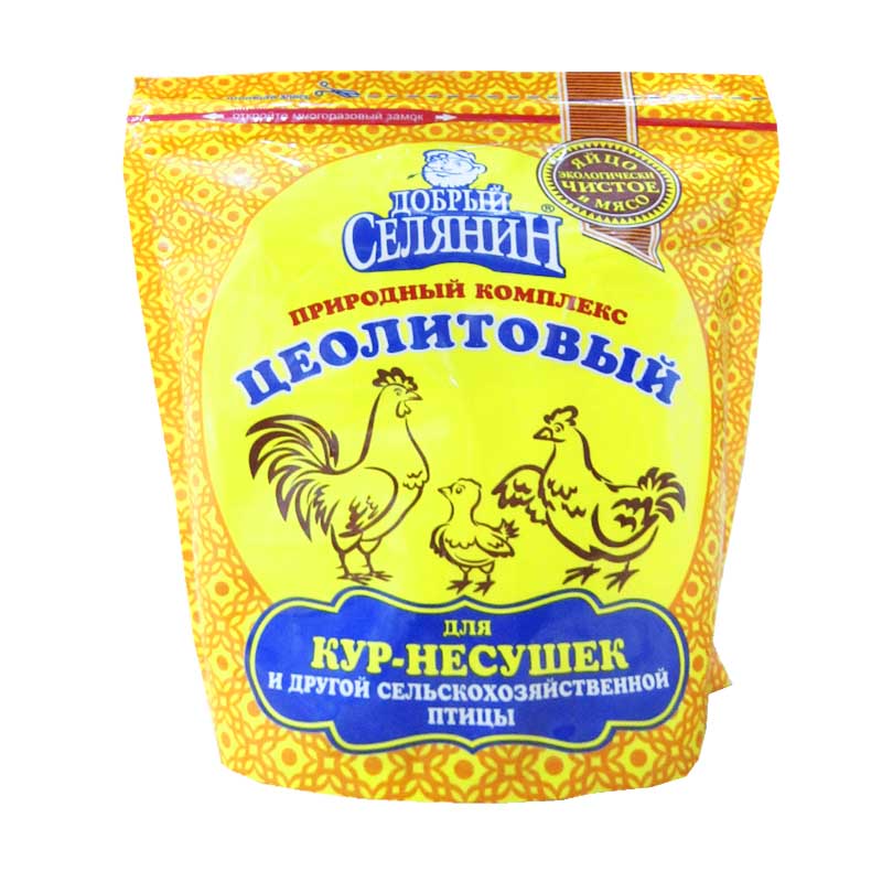 Цеолитовый природный комплекс для кур-несушек и домашней птицы Добрый Селянин, 600 г