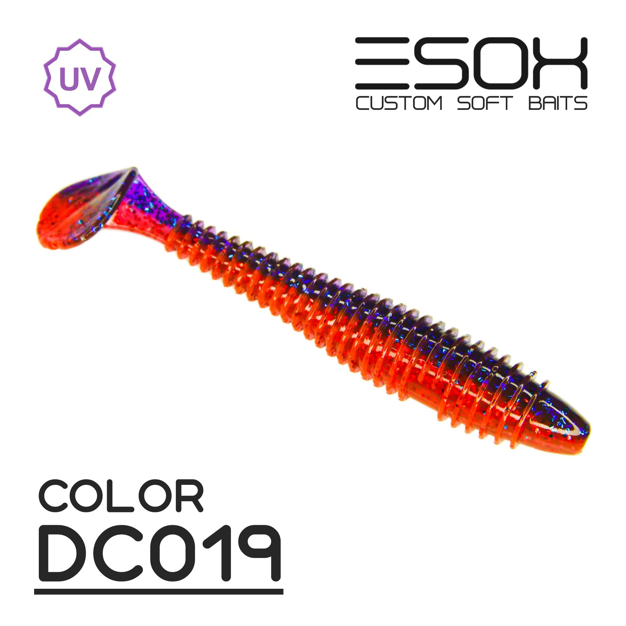 

Силиконовая приманка Esox Swinky Fat 84 мм цвет dc019 5 шт, Разноцветный, Sheasy