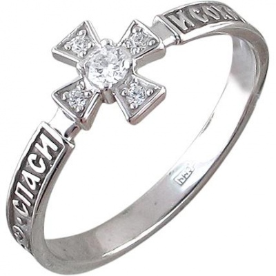 

Кольцо из серебра с фианитом р. 16,5 Эстет 01К156915, 01К156915