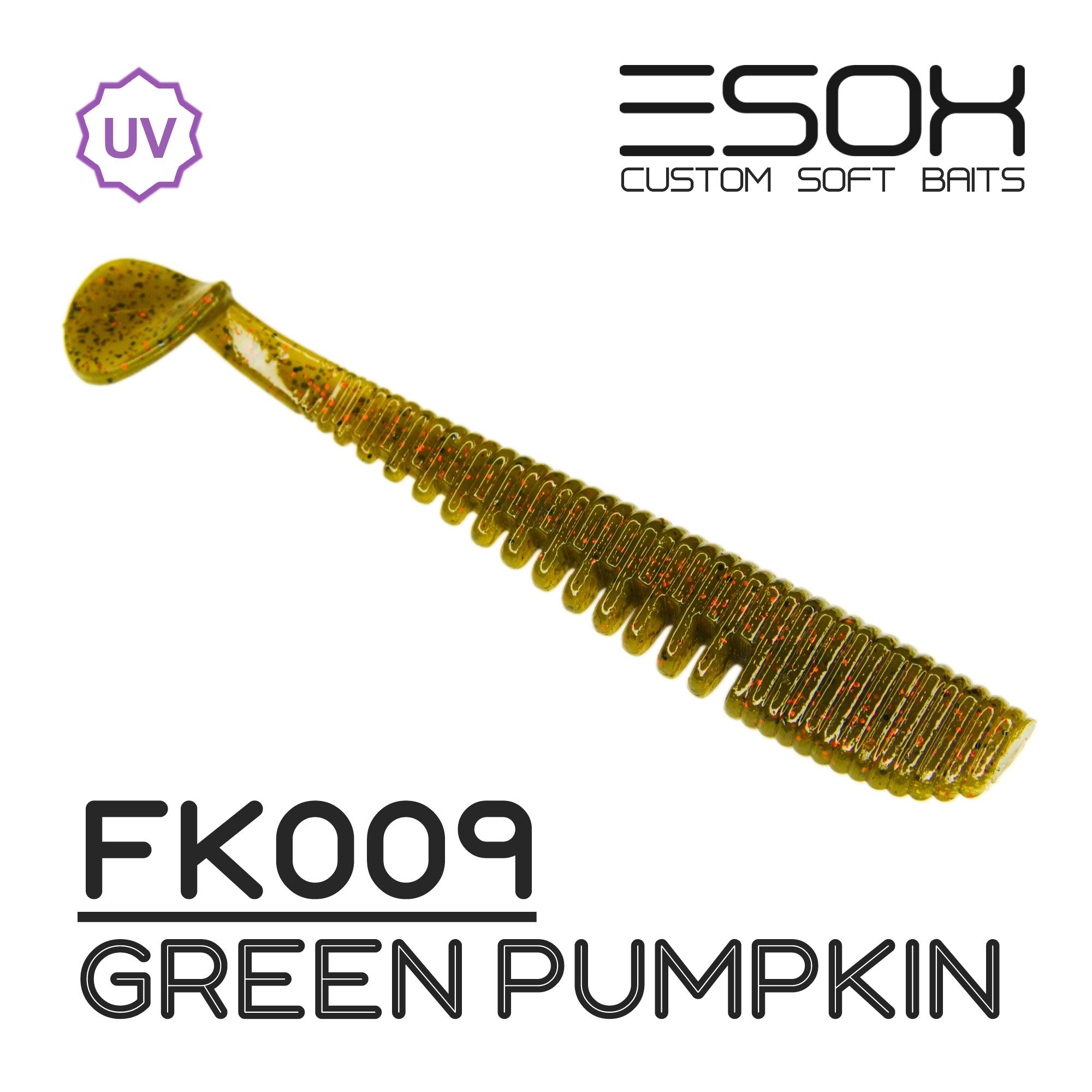 

Силиконовая приманка Esox Awanura 115 мм цвет fk009 Green Pumpkin 4 шт, Разноцветный, Awanura