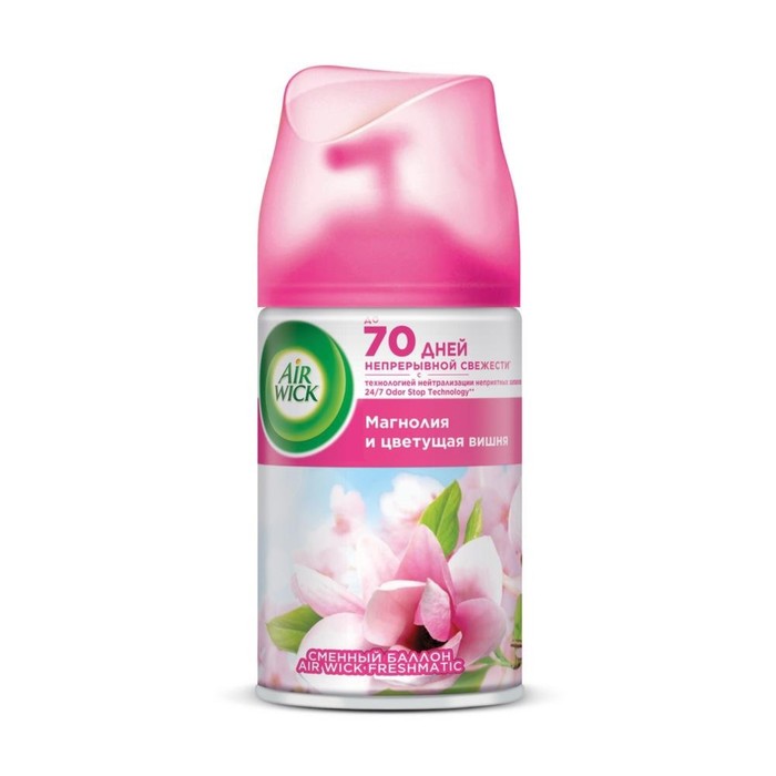 

Сменный баллон Air Wick Freshmatic Магнолия и цветущая вишня, к освежителю воздуха, 250 мл