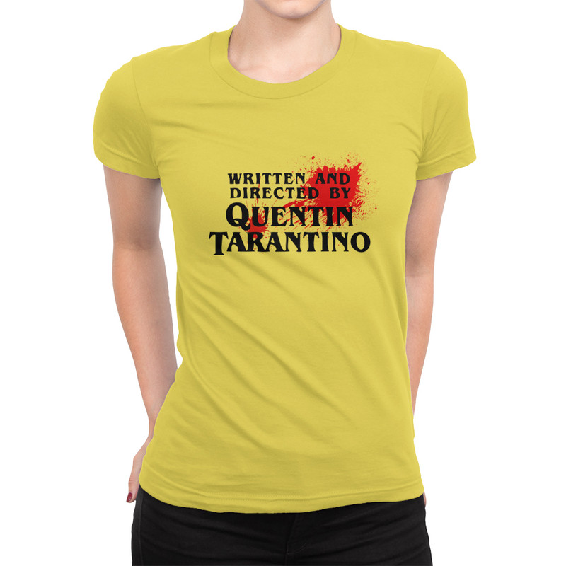 

Футболка женская Dream Shirts Directed By Quentin Tarantino желтая 3XL, Желтый, "Directed By Quentin Tarantino"