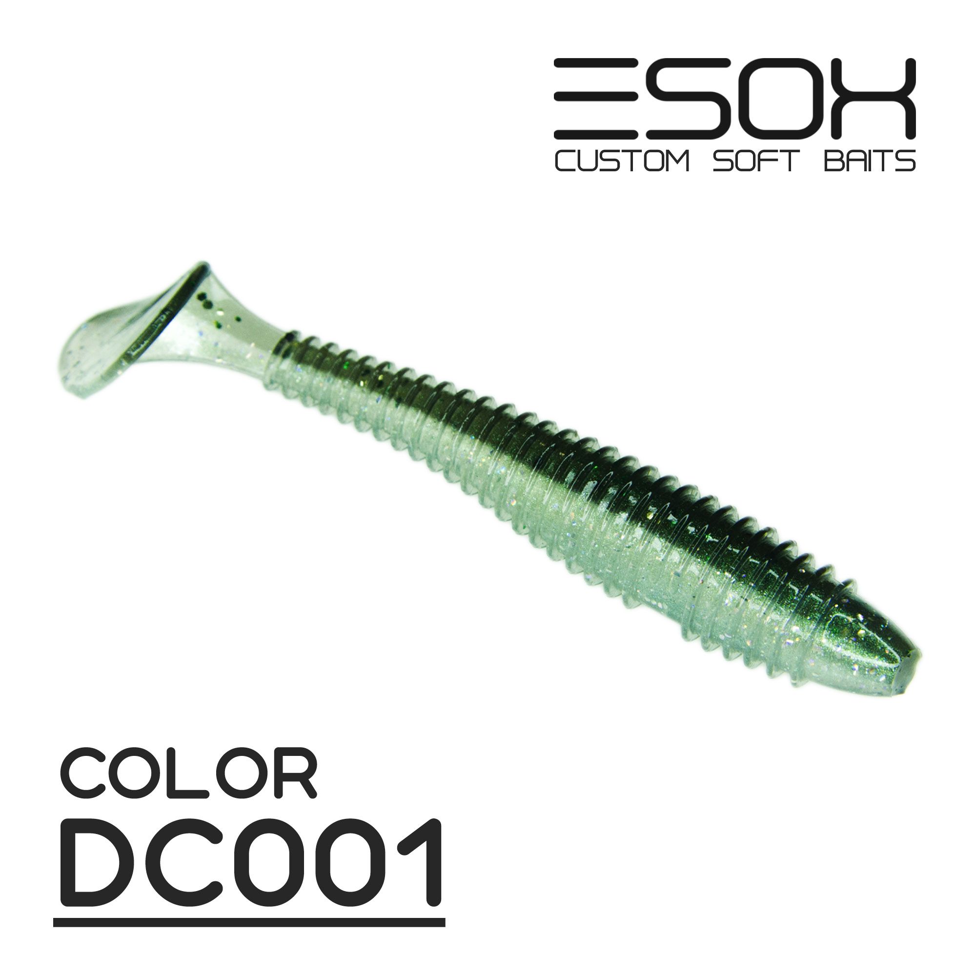 Силиконовая приманка Esox Swinky Fat 84 мм цвет dc001 5 шт