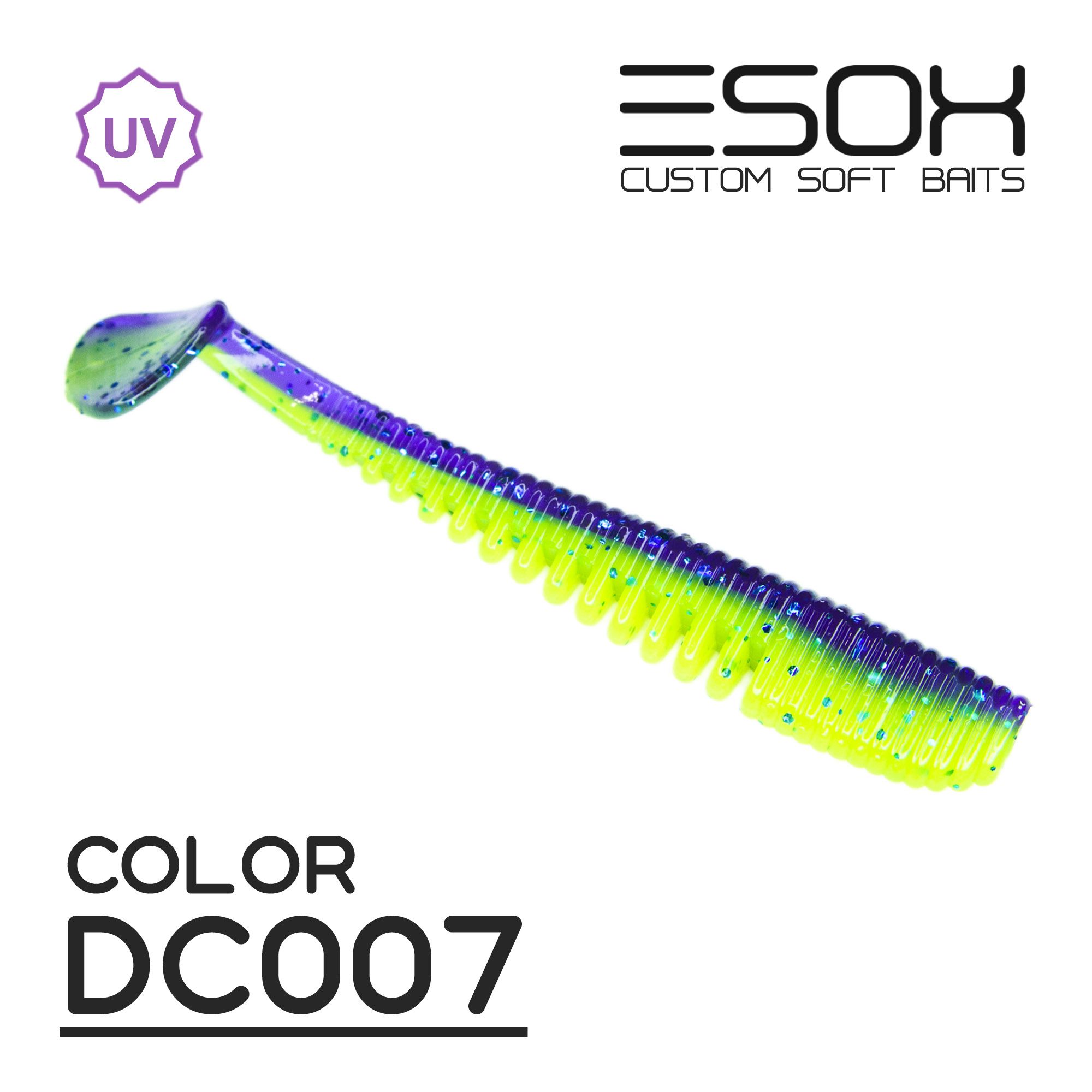 

Силиконовая приманка Esox Awanura 100 мм цвет dc007 5 шт, Разноцветный, Awanura