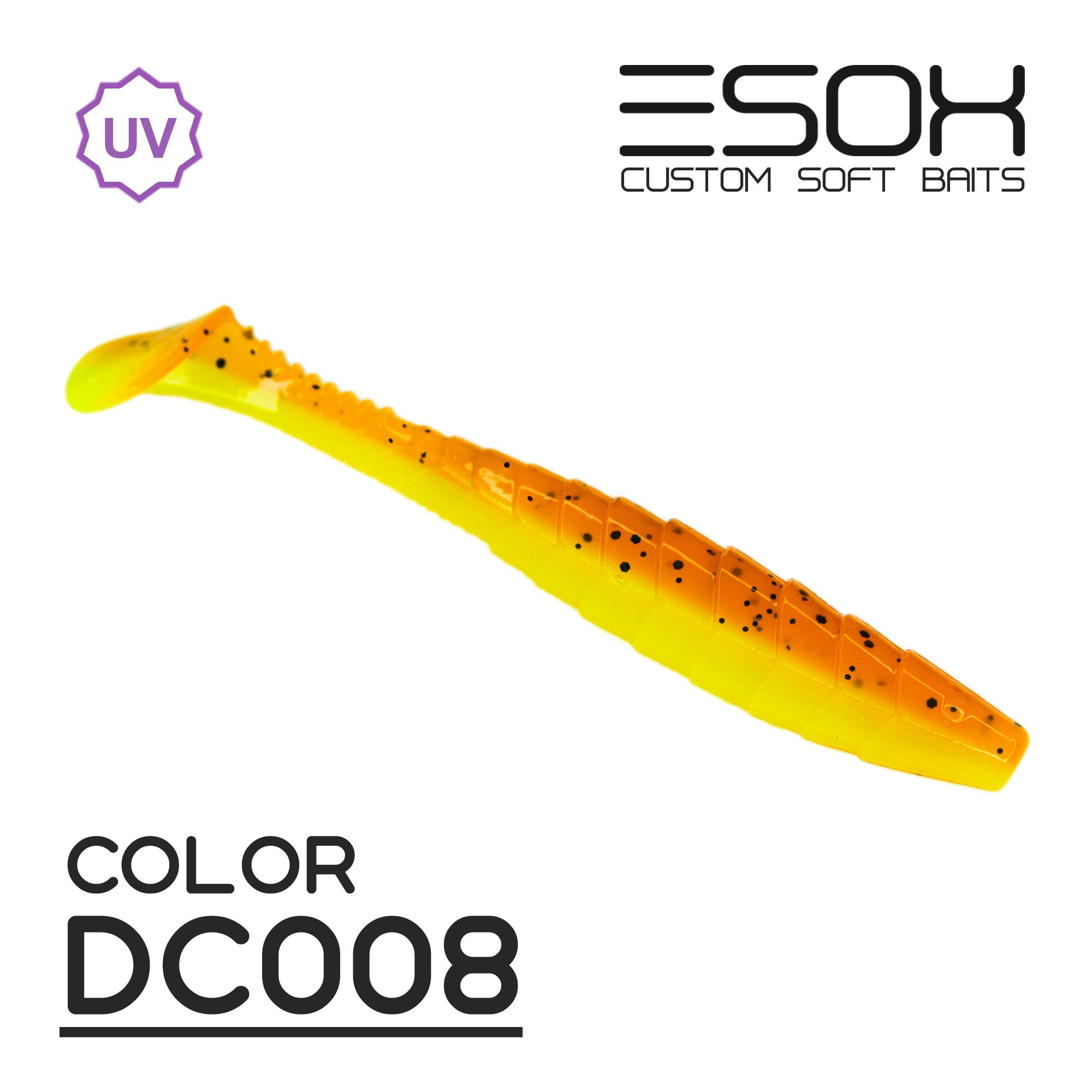 

Силиконовая приманка Esox Gekasa 102 мм цвет dc008 5 шт, Разноцветный, Gekasa
