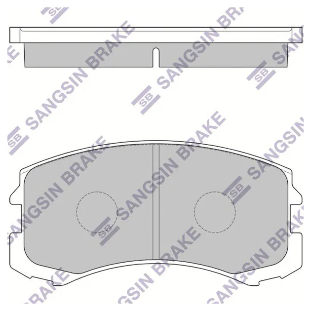 

Колодки дисковые п. Mitsubishi Lancer 1.3/1.6/2.0 02> SP1255SNS =965 01