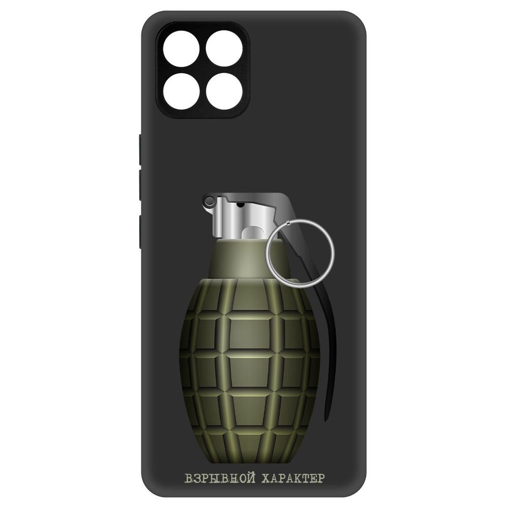 

Чехол-накладка Софт Взрывной характер для Infinix Smart 6 HD, Черный