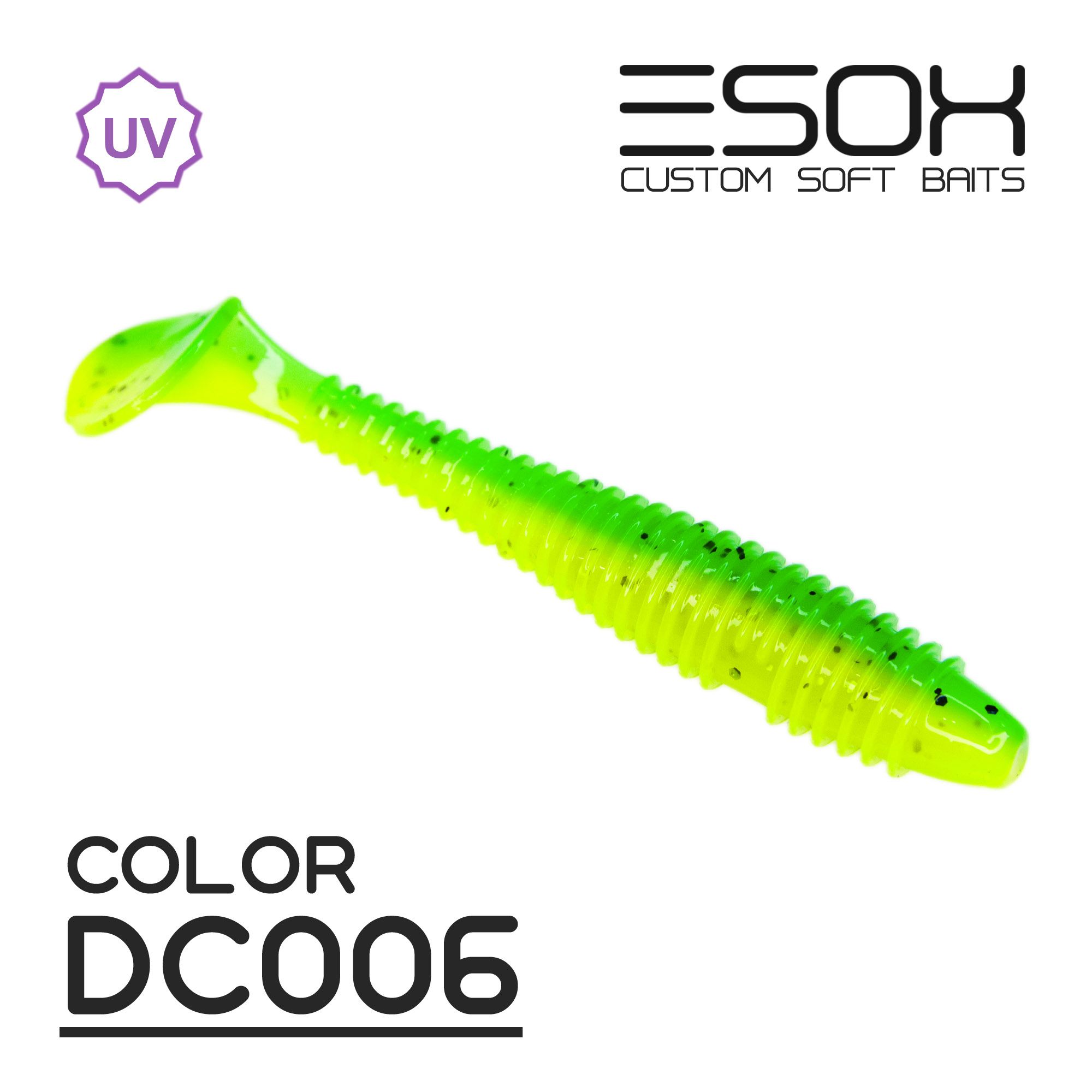 

Силиконовая приманка Esox Swinky Fat 84 мм цвет dc006 5 шт, Разноцветный, Sheasy