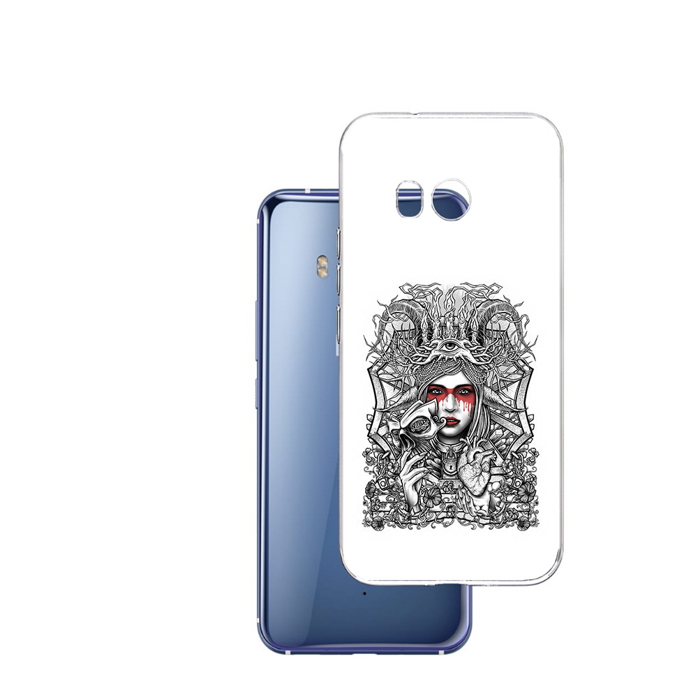 

Чехол MyPads Tocco для HTC U11 грусная девушка, Прозрачный, Tocco