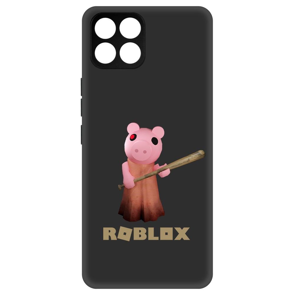 

Чехол-накладка Софт Roblox-Пигги для Infinix Smart 6 HD, Черный