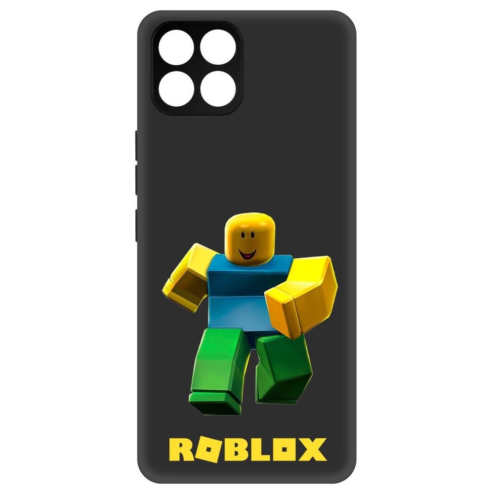 

Чехол-накладка Софт Roblox-Классический Нуб для Infinix Smart 6 HD, Черный
