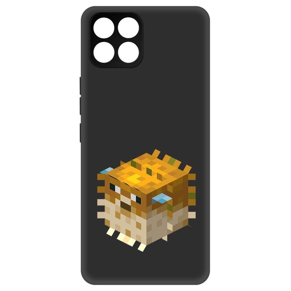 

Чехол-накладка Софт Minecraft-Иглобрюх для Infinix Smart 6 HD, Черный