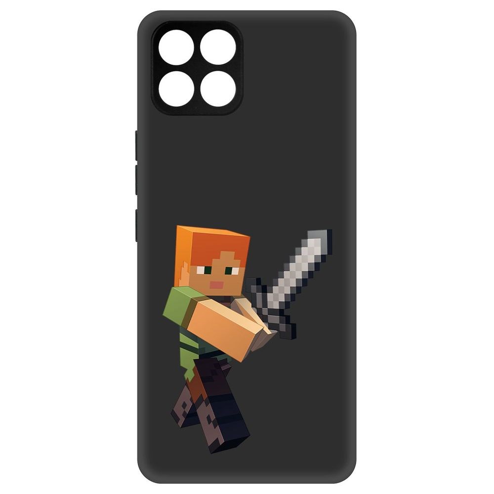 

Чехол-накладка Софт Minecraft-Алекс для Infinix Smart 6 HD, Черный