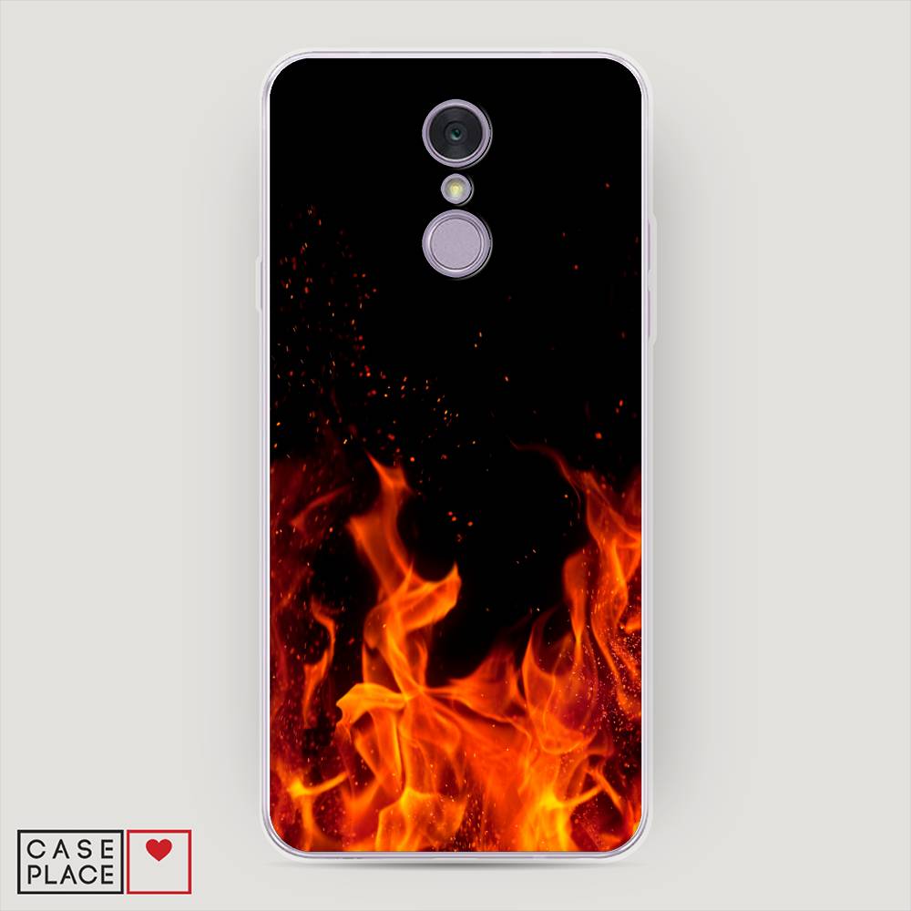 

Чехол Awog на LG Q7 (Plus, Alpha) "Все в огне", Оранжевый;черный, 83550-4