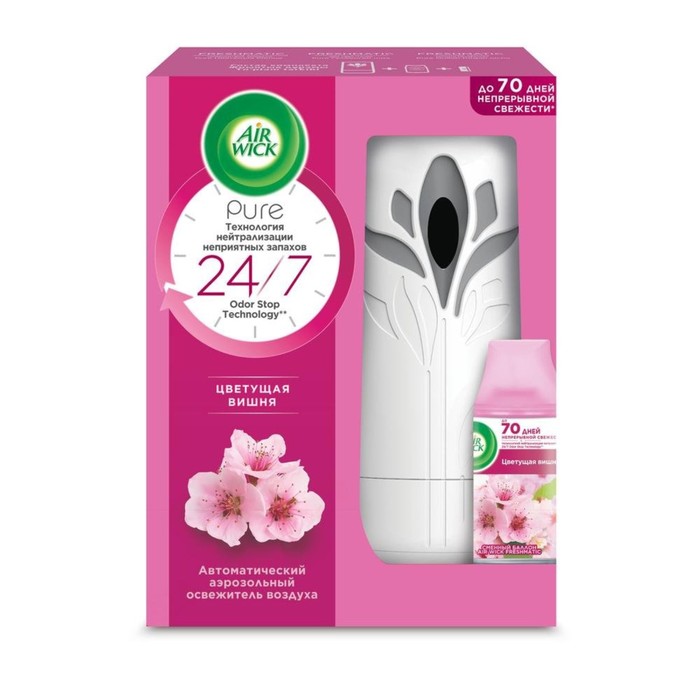 

Освежитель воздуха Air Wick Pure Freshmatic Цветущая вишня, автоматический, 250 мл