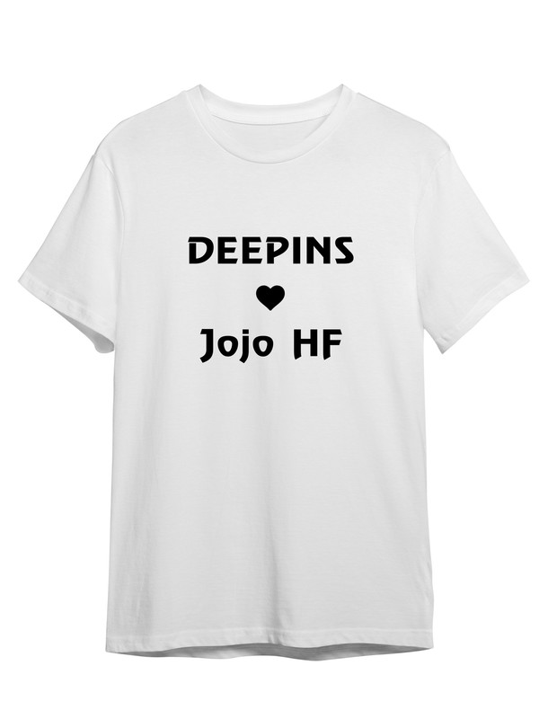 фото Футболка унисекс сувенирshop "deepins / дипенс / жожо / jojohf" 3 белая xl (50-52)