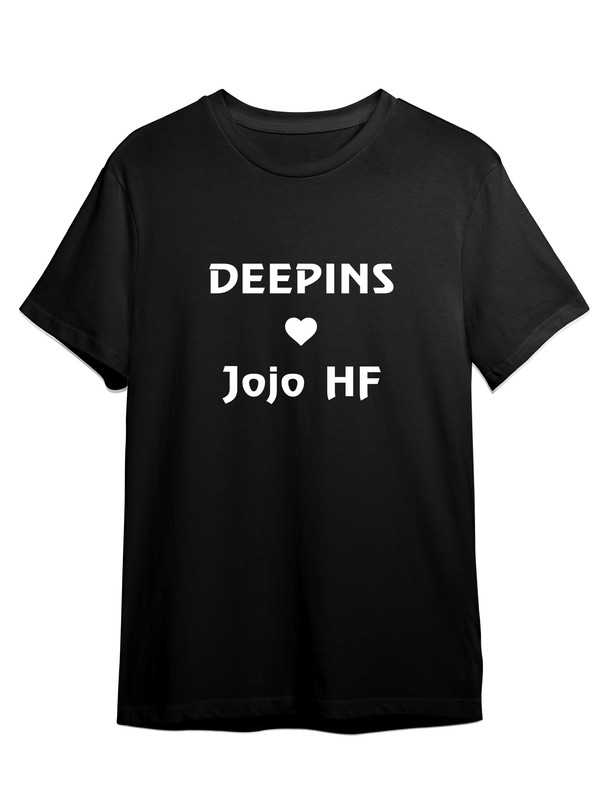 фото Футболка унисекс сувенирshop "deepins / дипенс / жожо / jojohf" 3 черная xl (50-52)