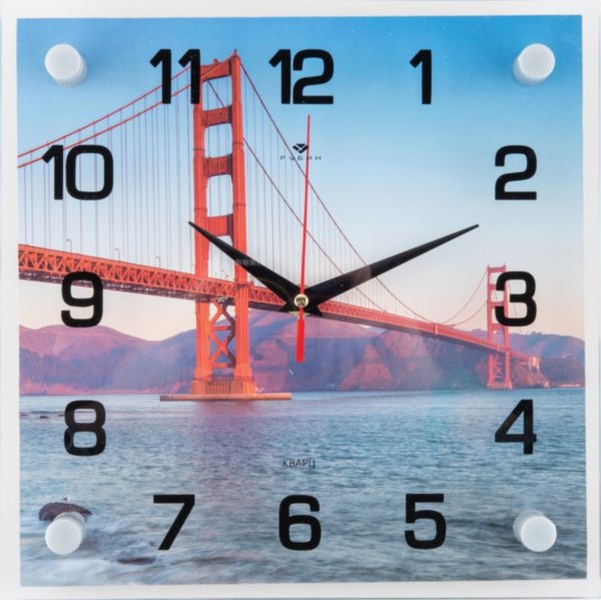 фото Часы настенные мост над океаном 25 см nobrand