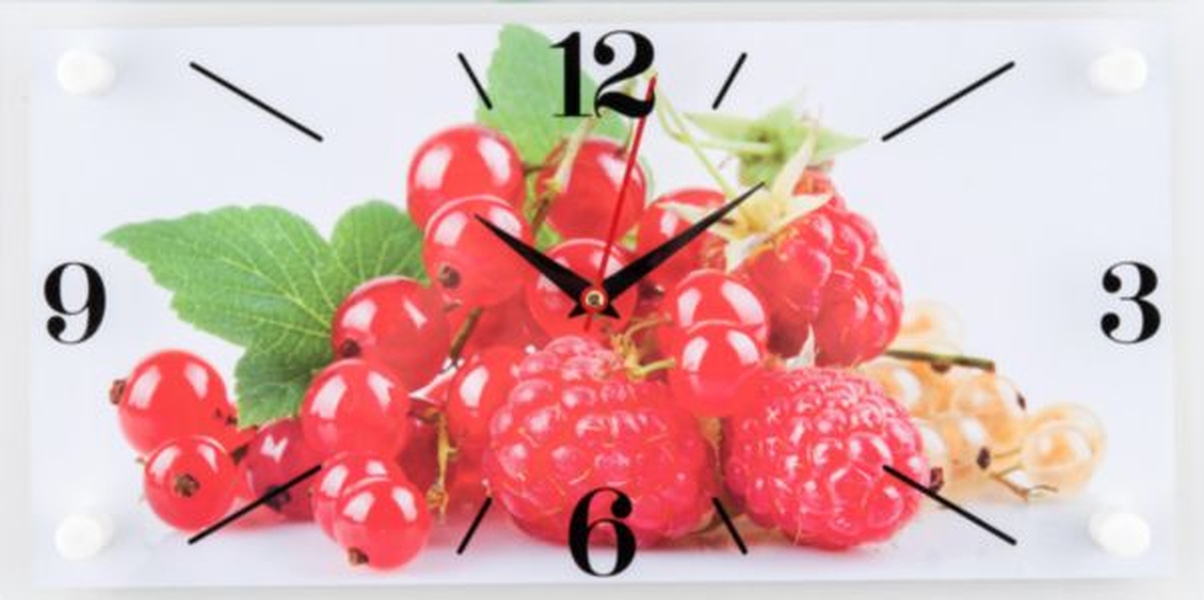 фото Часы настенные ягоды 20 x 40 см nobrand