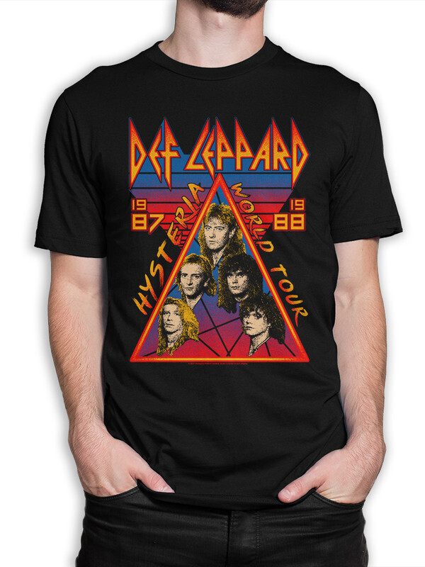 

Футболка мужская Dream Shirts Def Leppard Hysteria Tour 10008942 черная S, Def Leppard Hysteria Tour 10008942