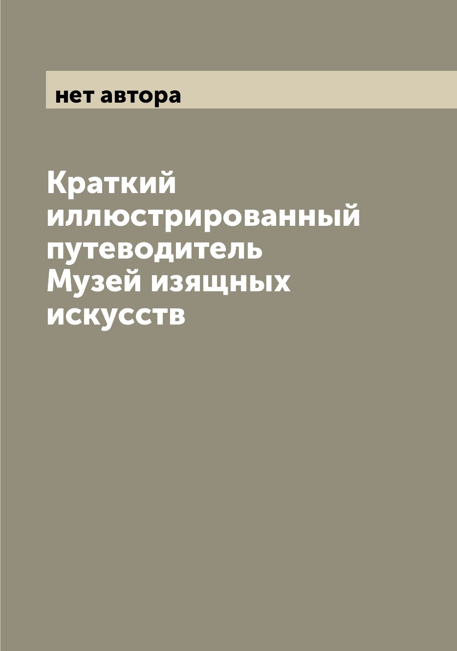 

Книга Краткий иллюстрированный путеводитель Музей изящных искусств