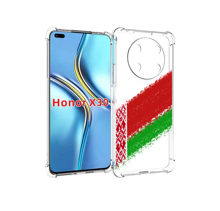 

Чехол MyPads флаг Белорусии мужской для Honor X30 / Magic4 Lite 5G, Прозрачный, Tocco