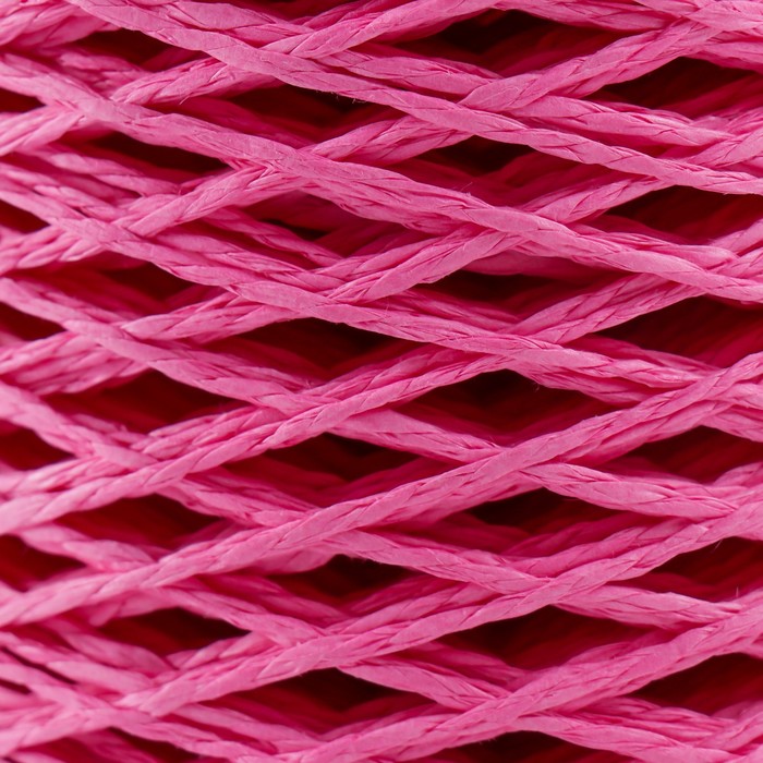 

Пряжа 100% целлюлоза Softino Raffia Color кручёная, ярко-розовая 200м ±2м 120 гр, Розовый