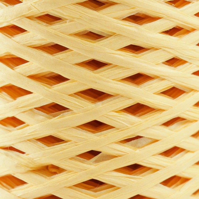 

Пряжа 100% целлюлоза Softino Raffia Color ленточная, жёлтая 200м ±2м 120 гр