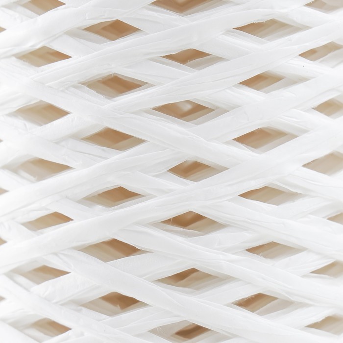

Пряжа 100% целлюлоза Softino Raffia Color ленточная, белая 200м ±2м 120 гр, Белый