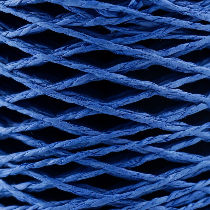 

Пряжа 100% целлюлоза Softino Raffia Color кручёная, синяя 200м ±2м 120 гр