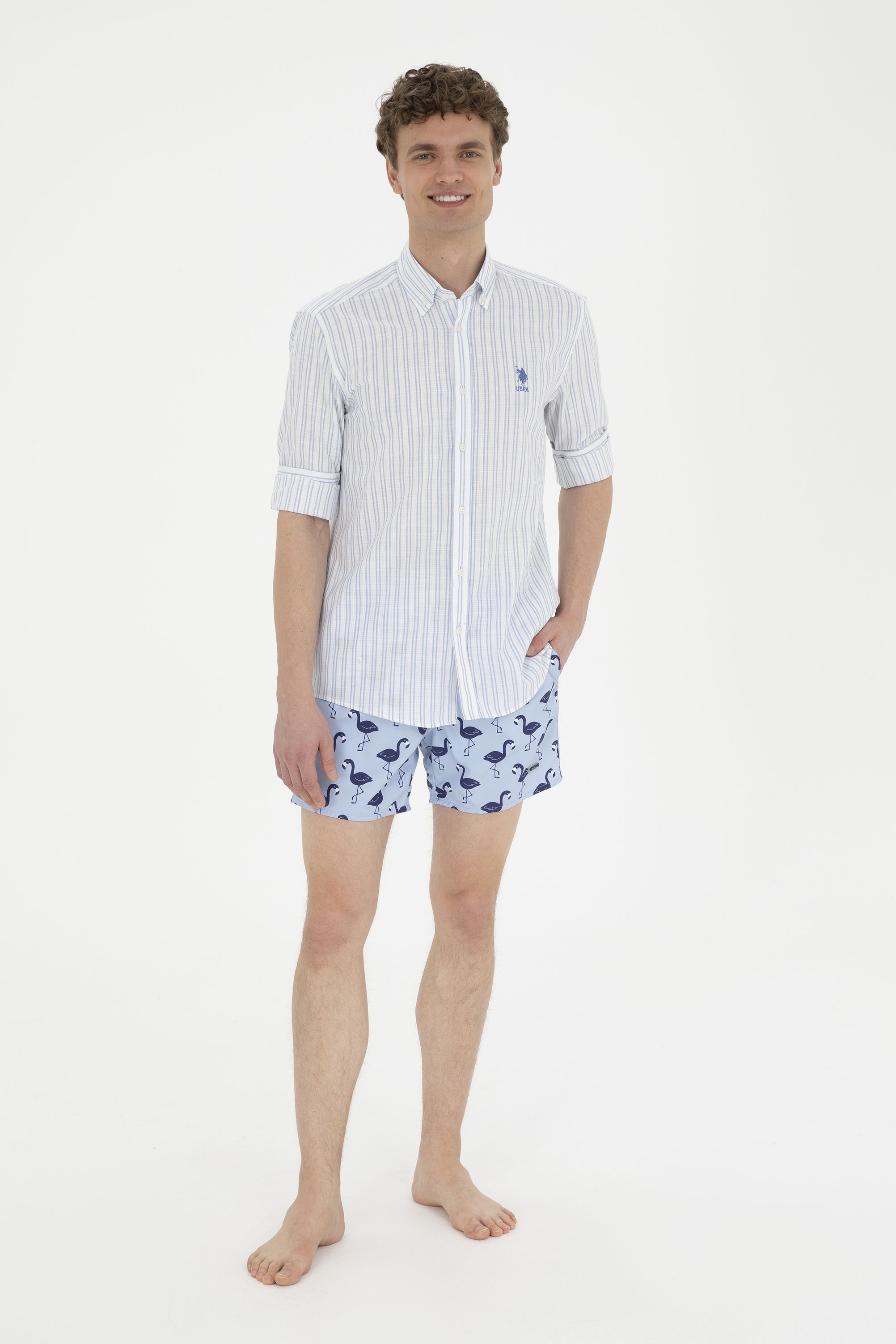 

Шорты для плавания мужские U.S. POLO Assn. G081SZ0660ATOL голубые XL, Голубой, G081SZ0660ATOL