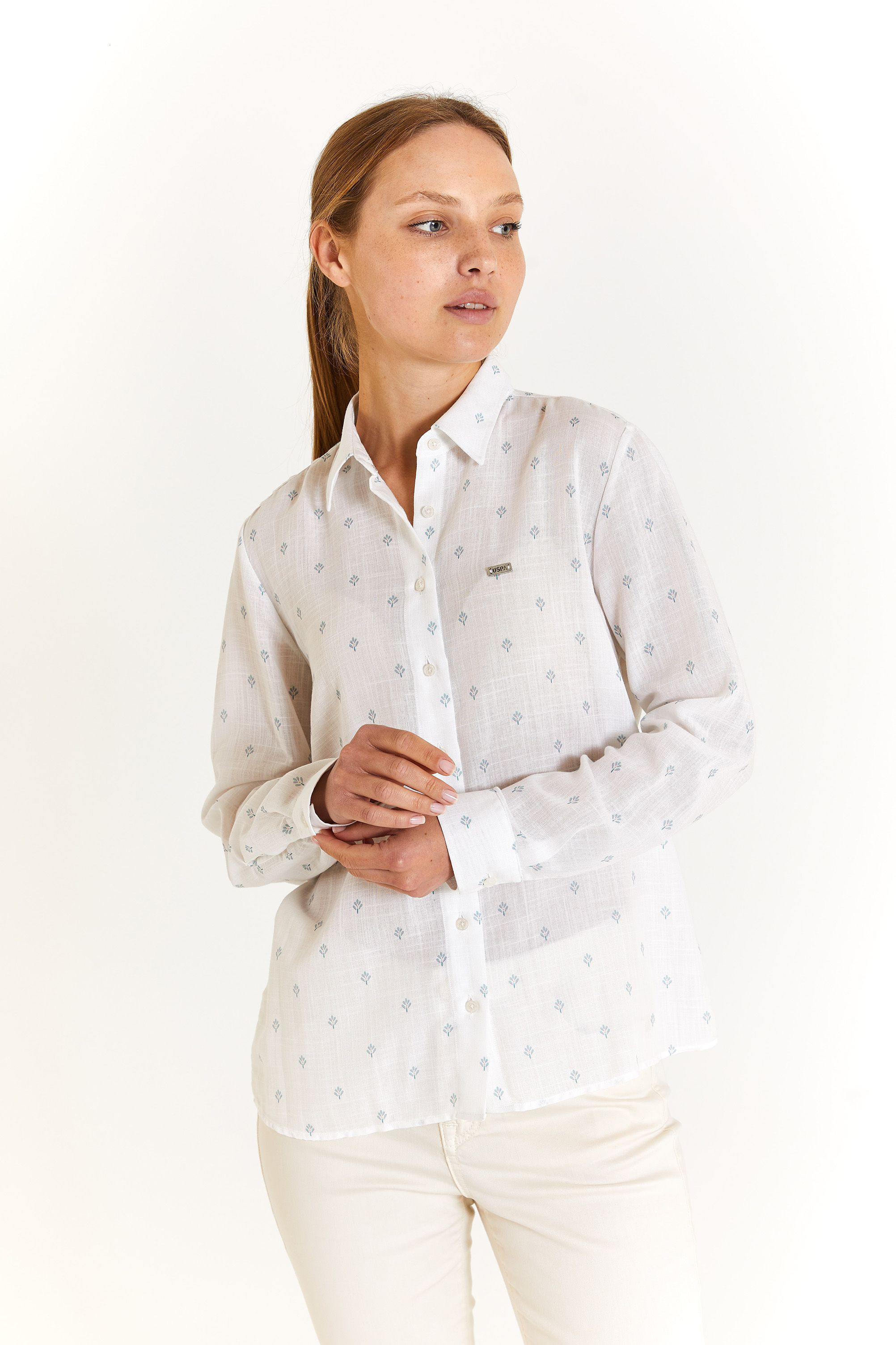 

Рубашка женская US Polo Assn G082GL0040LEUK белая 40, Белый, G082GL0040LEUK