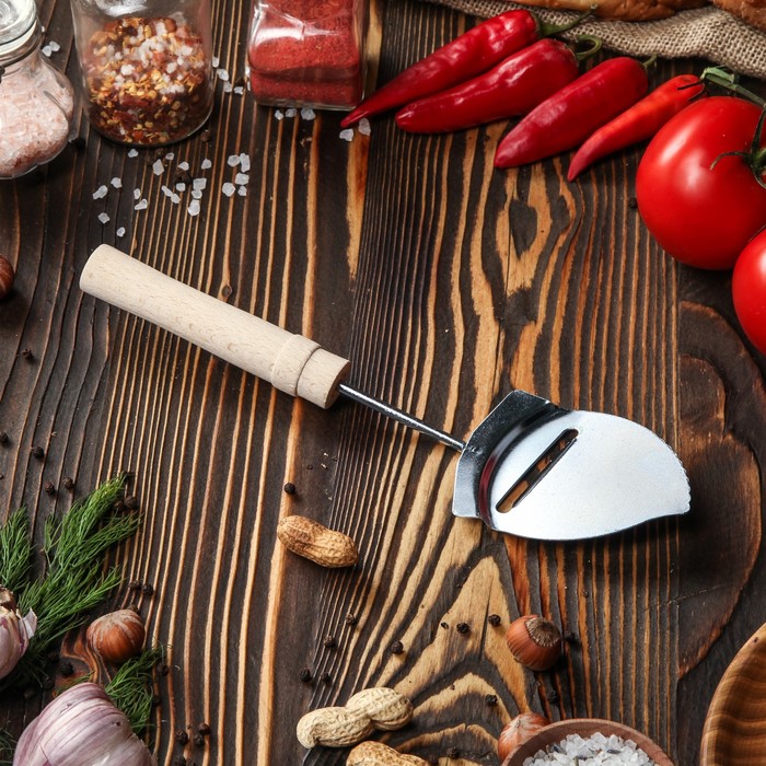 

Нож-лопатка для сыра, 26 см, "Классическая" с деревянной ручкой