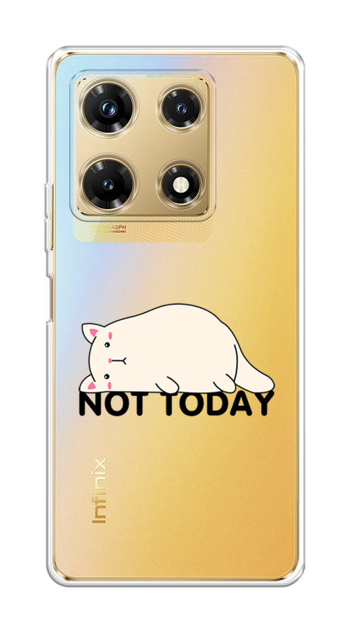 

Чехол на Infinix Note 30 Pro "Cat not today", Белый;розовый;черный, 3104550-1