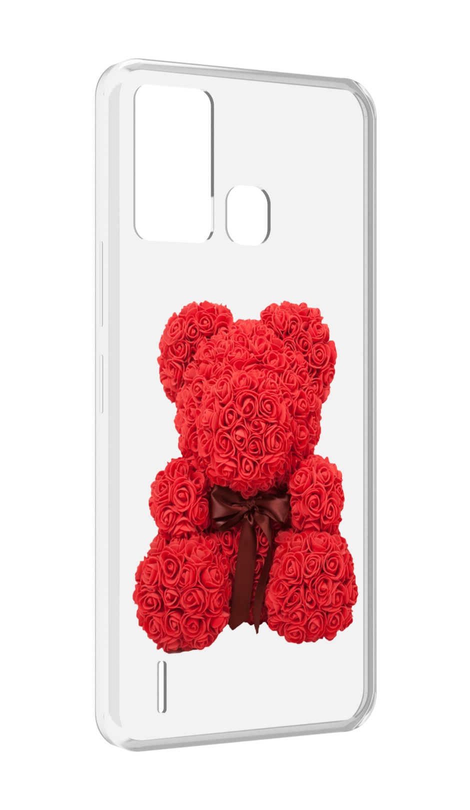 

Чехол MyPads мишка-из-розочек для ITEL S16 / ITEL Vision 1 Pro, Прозрачный, Tocco