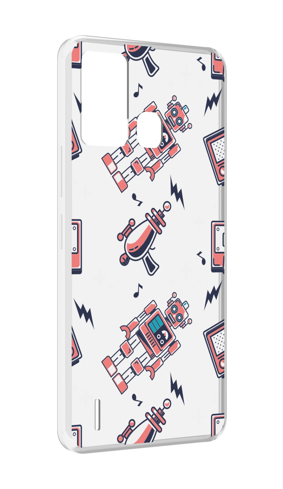 

Чехол MyPads мини-роботы для ITEL S16 / ITEL Vision 1 Pro, Прозрачный, Tocco