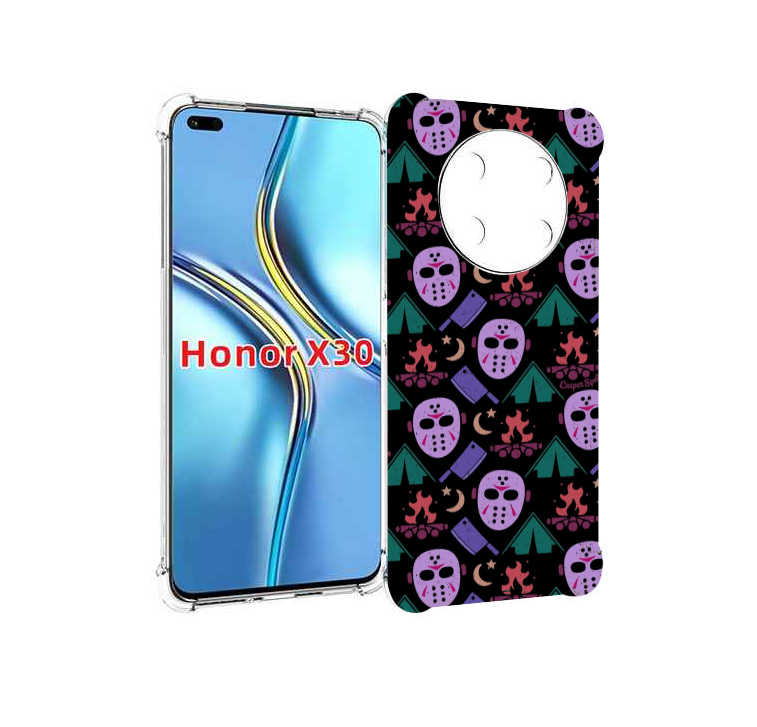 

Чехол MyPads фиолетовые маски для Honor X30 / Magic4 Lite 5G, Прозрачный, Tocco