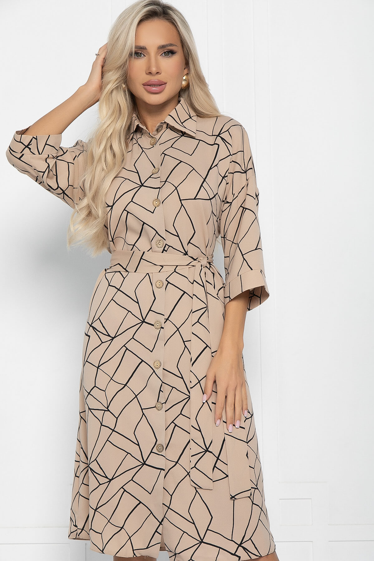 

Платье женское LT Collection Кэсси бежевое 52 RU, Бежевый, Кэсси