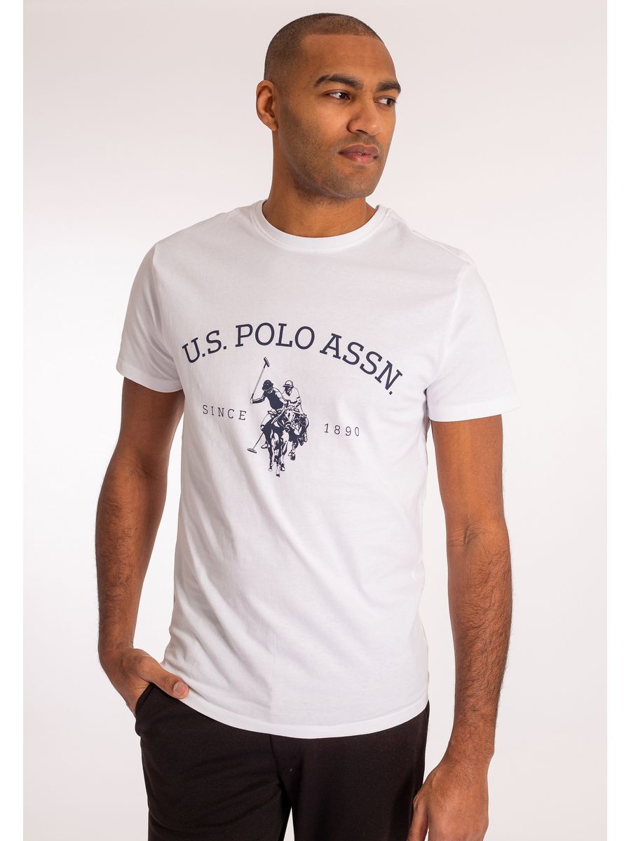 

Футболка мужская U.S. POLO Assn. US222O00T белая 2XL, Белый, US222O00T