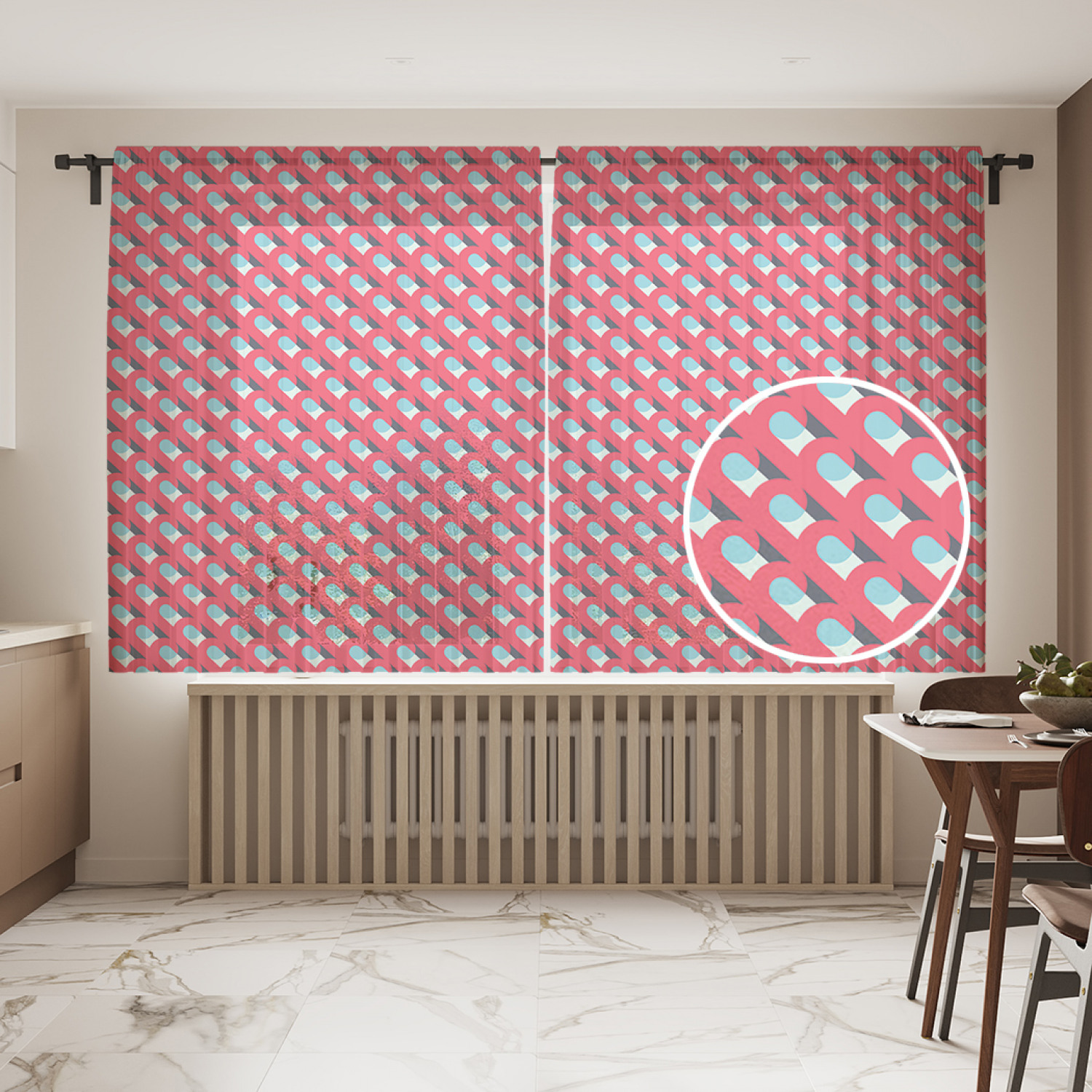 

Шторы и тюль tul_54842_145x180 Горошек на крючке JoyArty, Горошек на крючке