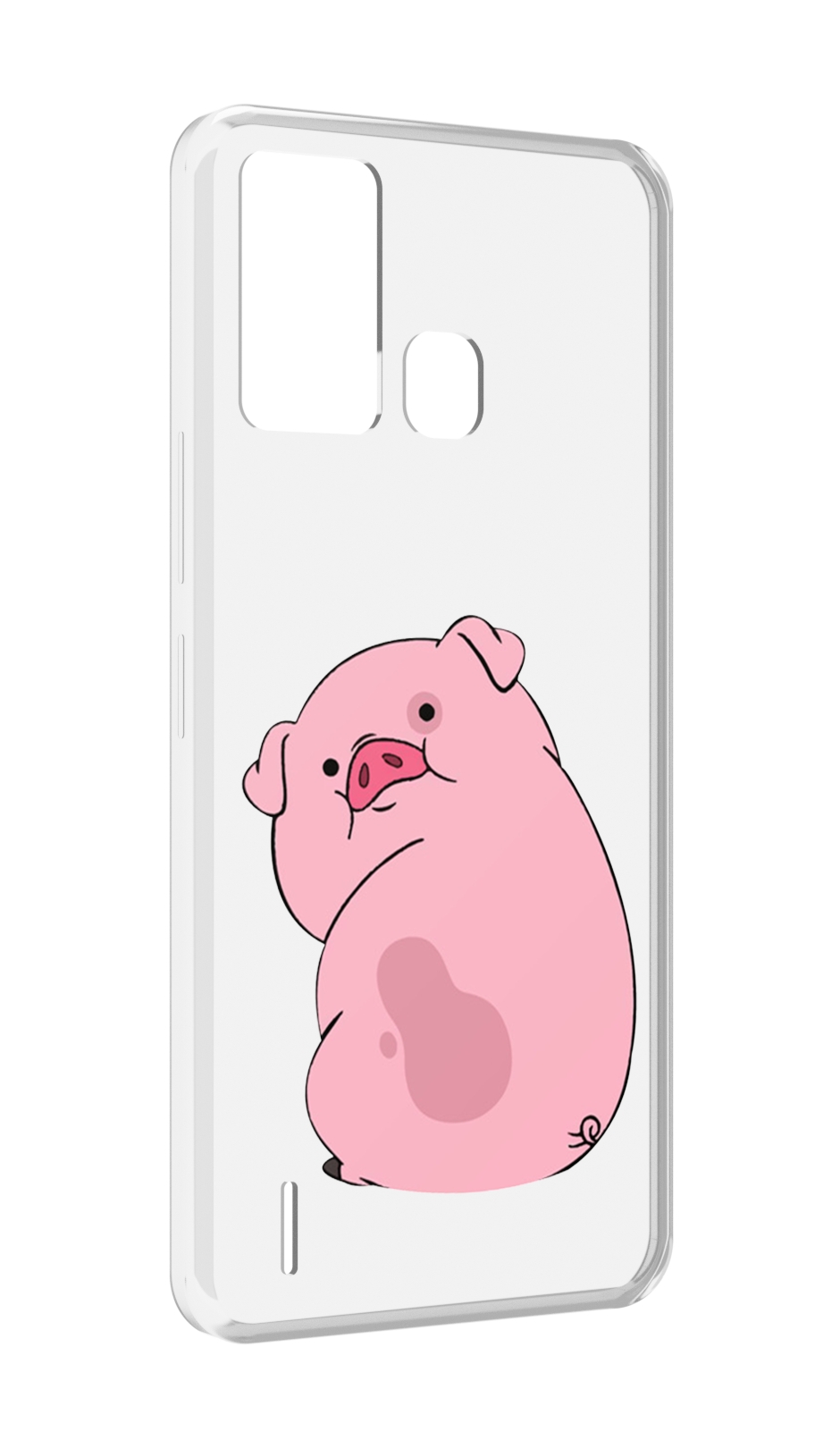 

Чехол MyPads милый-поросенок детский для ITEL S16 / ITEL Vision 1 Pro, Прозрачный, Tocco