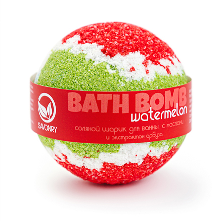 Купить Бурлящий шарик для ванны Savonry, Watermelon, 100 г