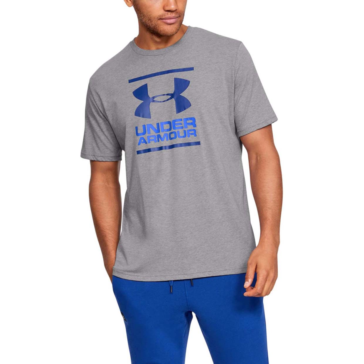 

Футболка мужская GL Foundation SS Tee Under Armour серая 3XL, GL Foundation SS Tee