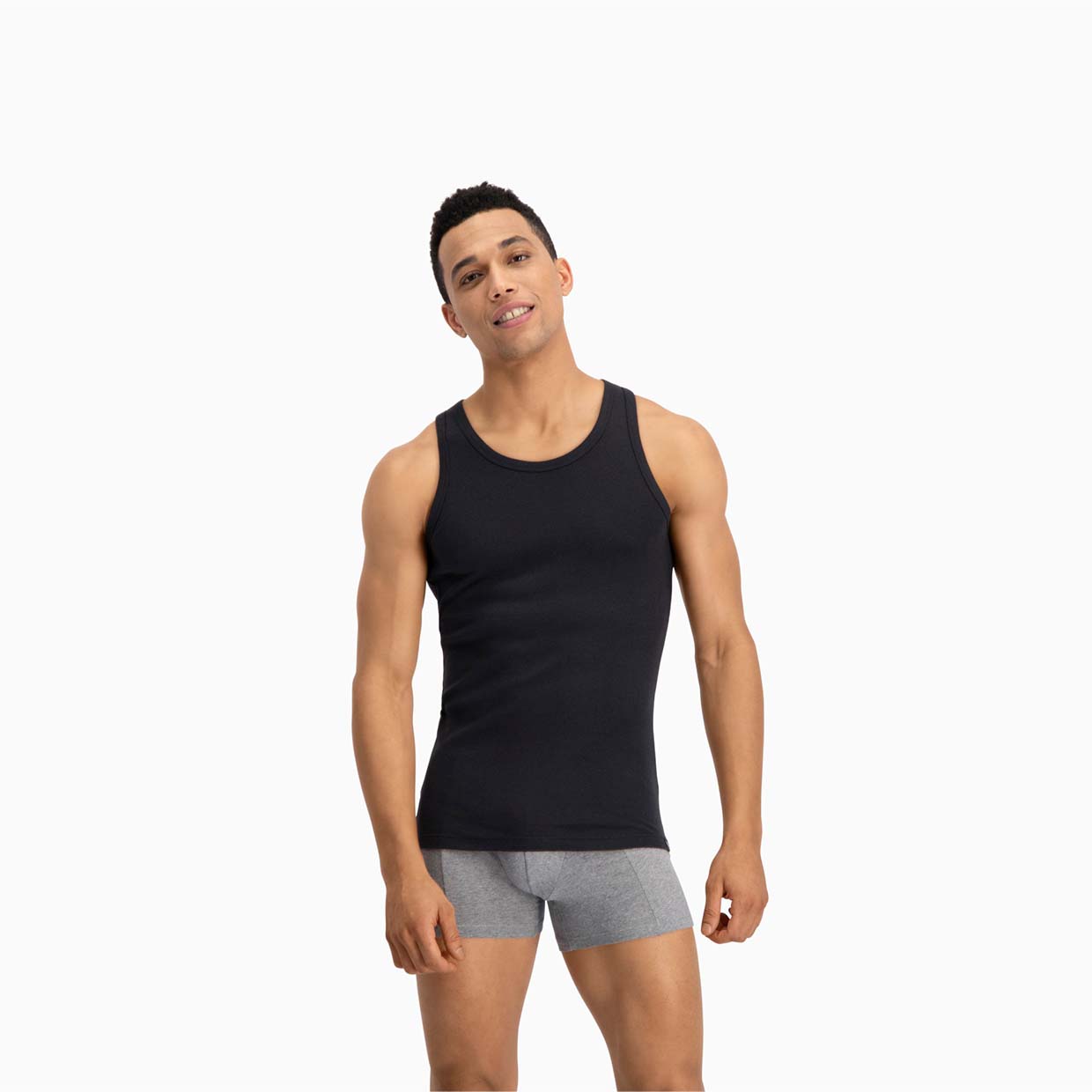 фото Майка мужская puma basic 2p tank top puma черная s