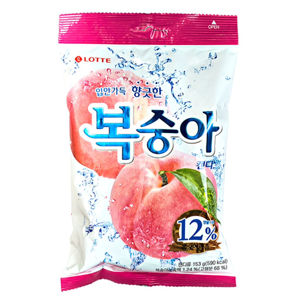 

Карамель Lotte с персиковым соком Peach Candy, 153 г