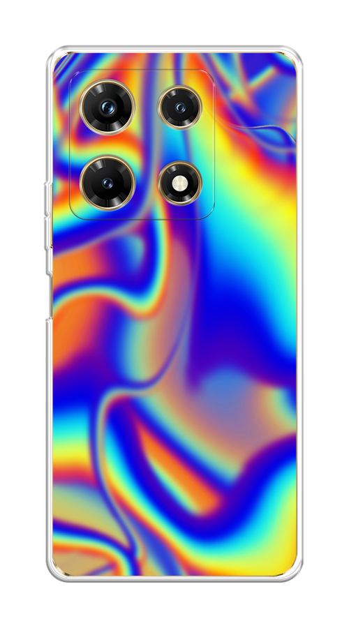 

Чехол на Infinix Note 30 Pro "Яркая голограмма", Разноцветный, 3104550-3