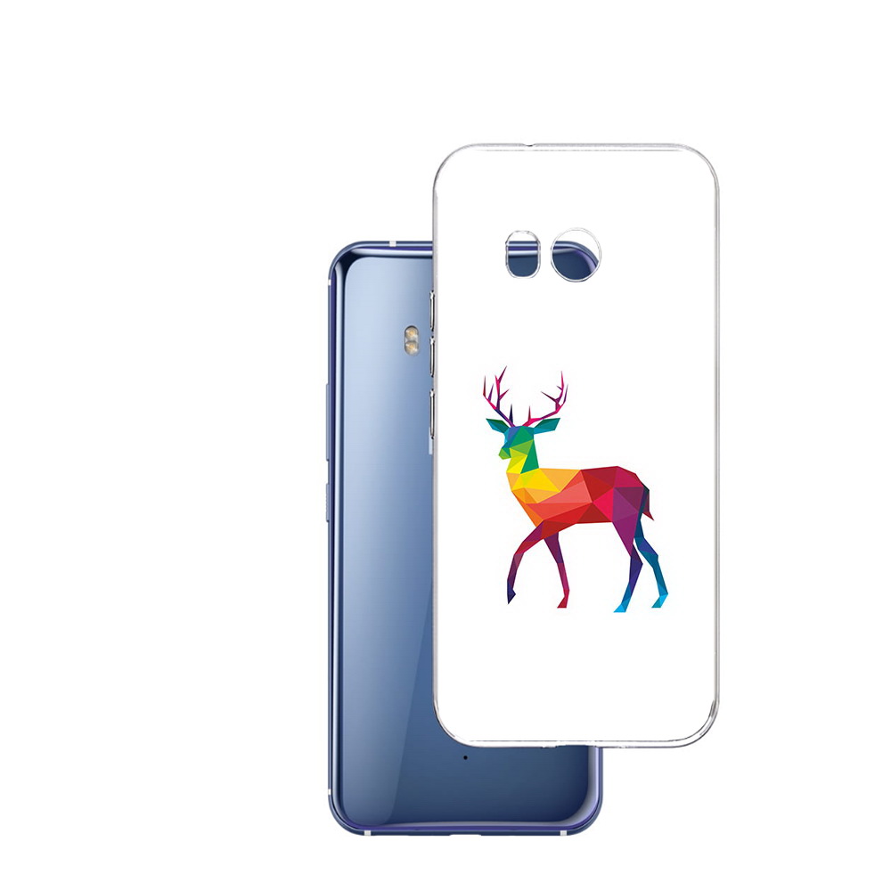 

Чехол MyPads Tocco для HTC U11 геометрический олень, Прозрачный, Tocco