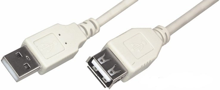 Шнур Rexant, штекер USB-A - гнездо USB-A, 3 м {18-1116}